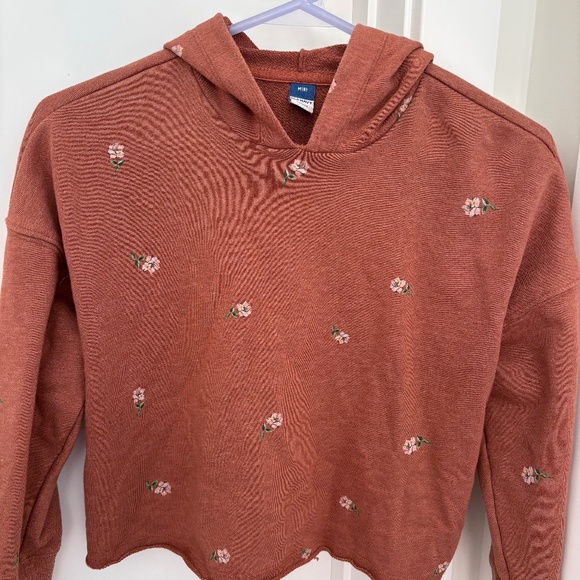 Cropped Hooded Sweatshirt - Picture 1 of 3